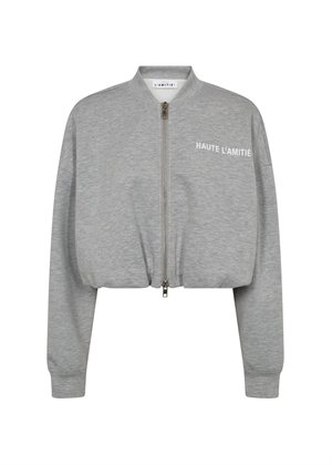 Maxi crop zip sweat Grey Melange HAUTE L'AMITIÈ
